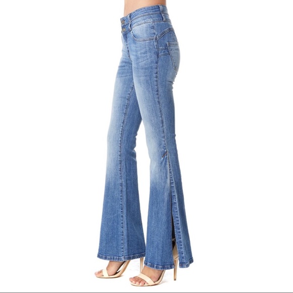 Booty Booster High Waist Flair Jeans - Picture 2 of 4